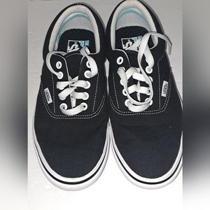 Vans ComfyCush 500383 Lace Up Unisex Black Low Top Shoes Sneakers M 7 W 8.5